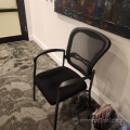 Black Mesh Back Stacking Guest Chair w/ Lumbar Support